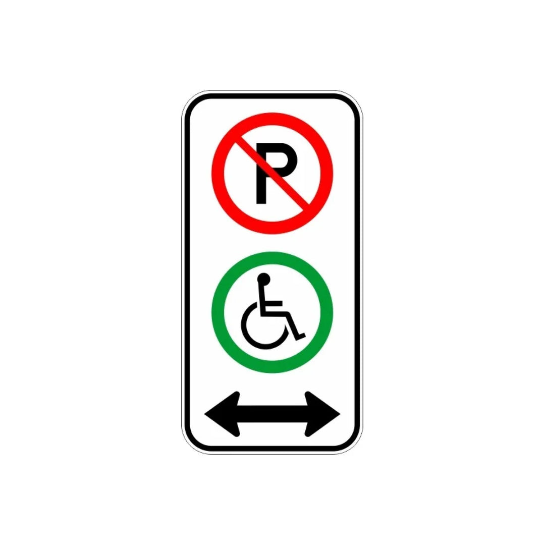 panneau parking interdit sauf handicapé. handicapé autorisé a ce stationné ici drummmondville commerciale parking